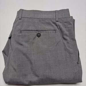 Banana Republic Dress Pants Mens 36 Gray Slacks Modern Office Wedding 37x33‎